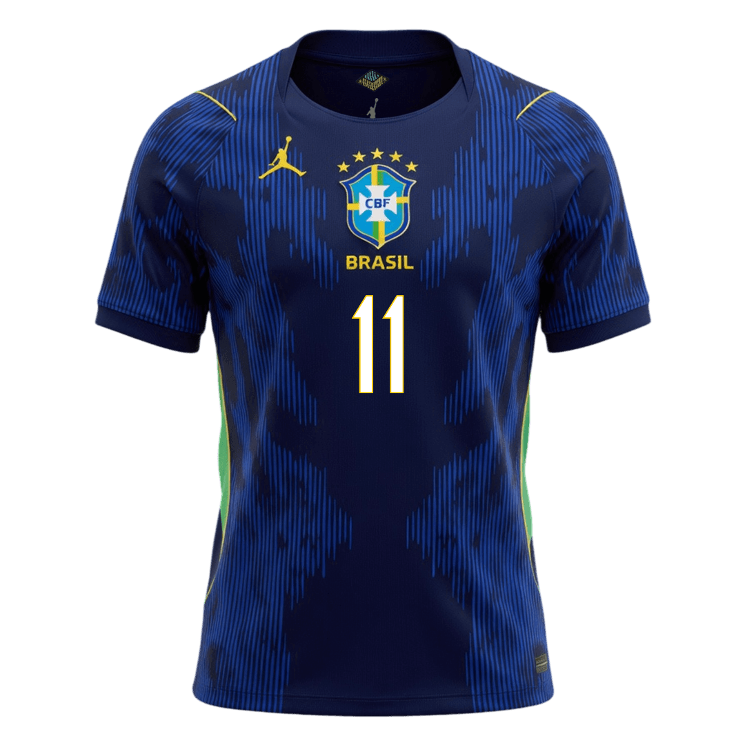 Tricouri Fotbal Brazilia RAPHINHA #11 Deplasare Cupa Mondială 2026