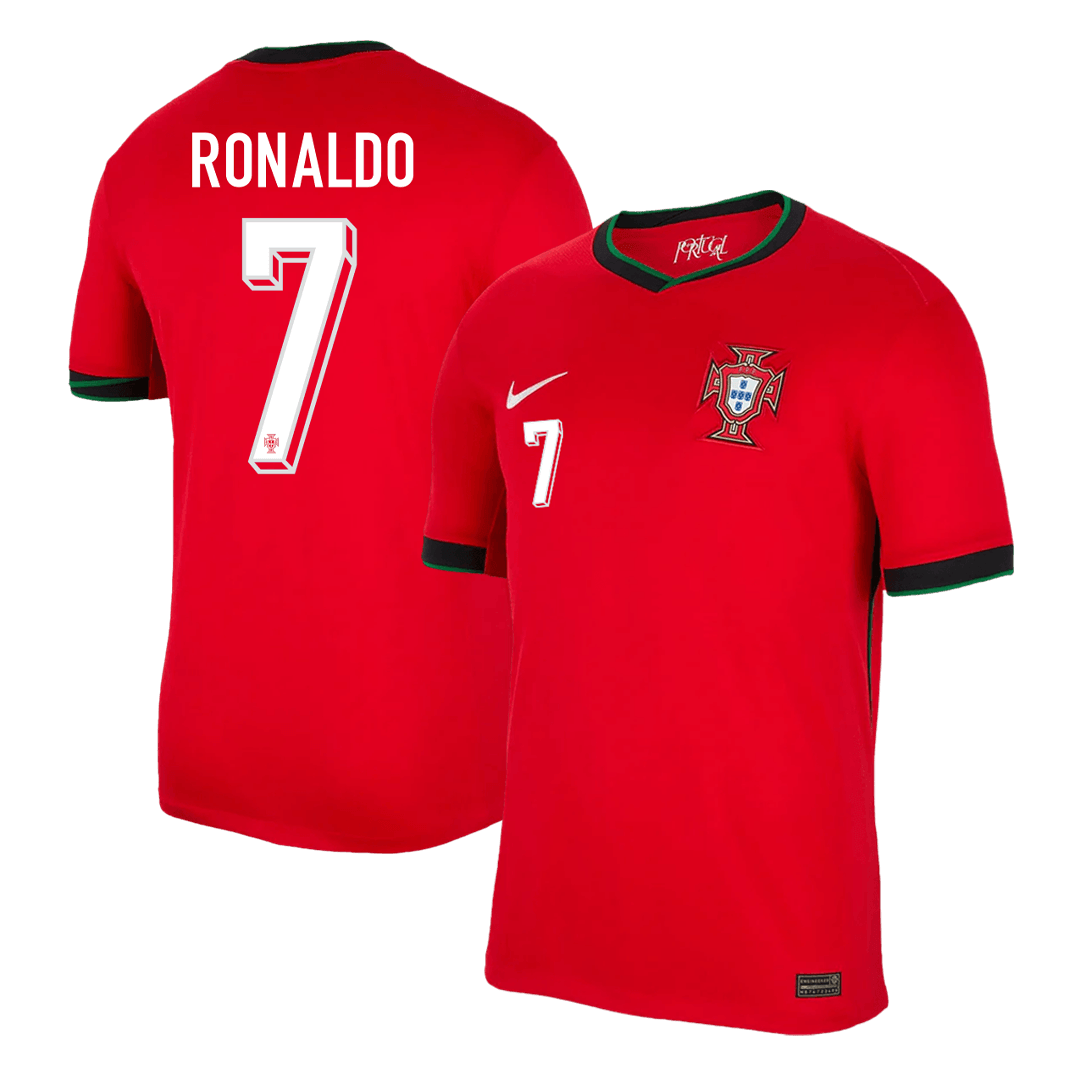 Tricouri Fotbal Portugalia RONALDO #7 Acasă 2024