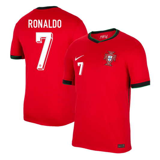 Tricouri Fotbal Portugalia RONALDO #7 Acasă 2024 (mărime mare)