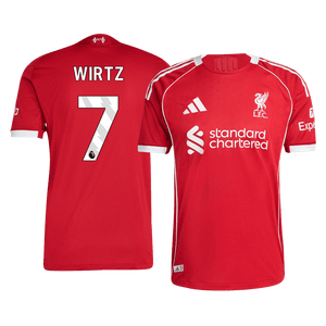Tricouri Fotbal Liverpool WIRTZ #7 Acasă 2025/26 Authentic