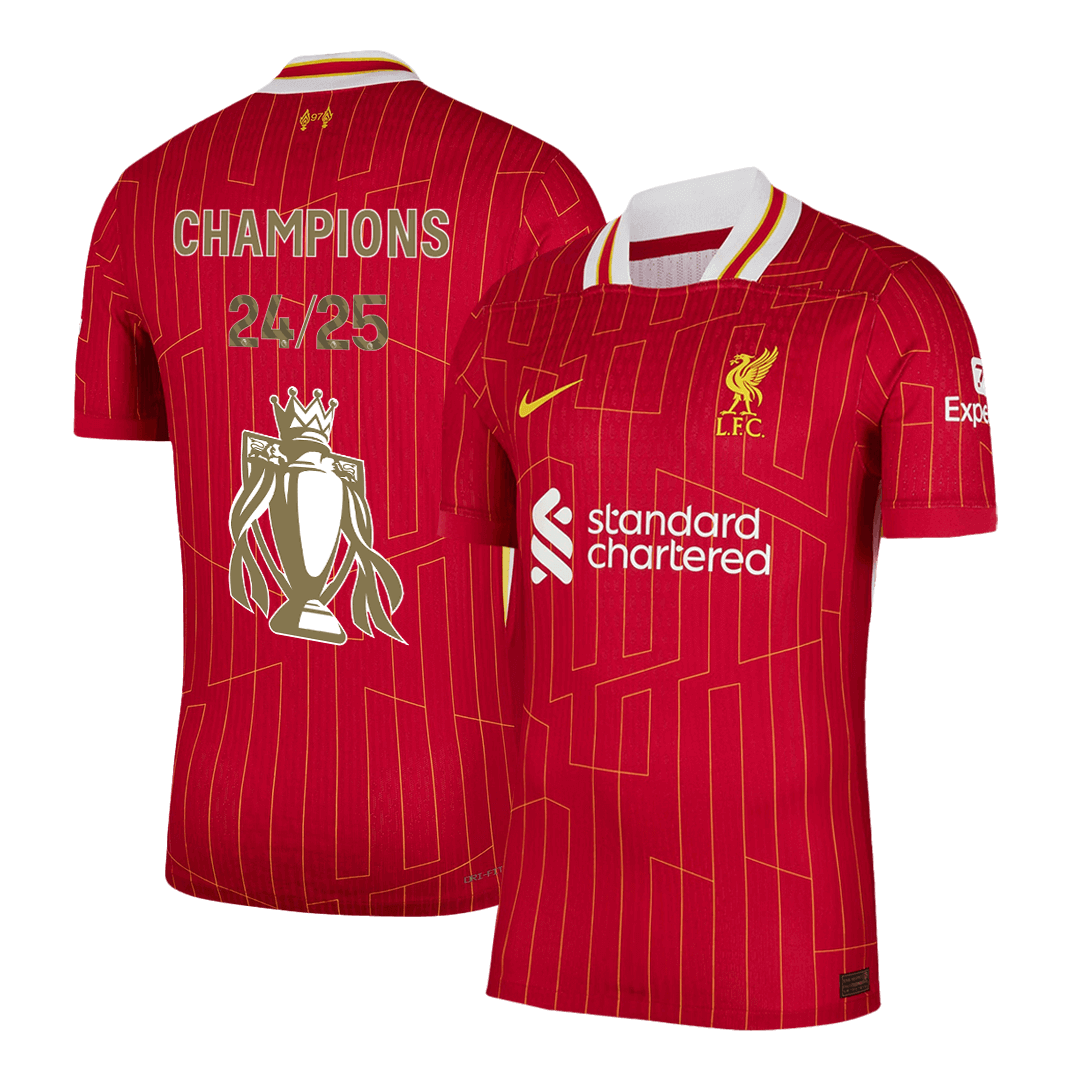 Tricouri Fotbal Liverpool Acasă CHAMPIONS 24/25 Authentic