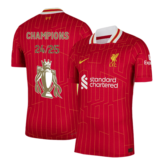 Tricouri Fotbal Liverpool Acasă CHAMPIONS 24/25 Authentic