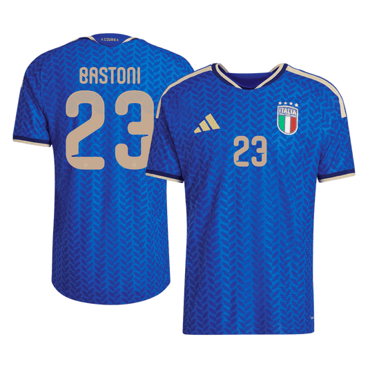 Tricouri Fotbal Italia BASTONI #23 Acasă Cupa Mondială 2026 Authentic