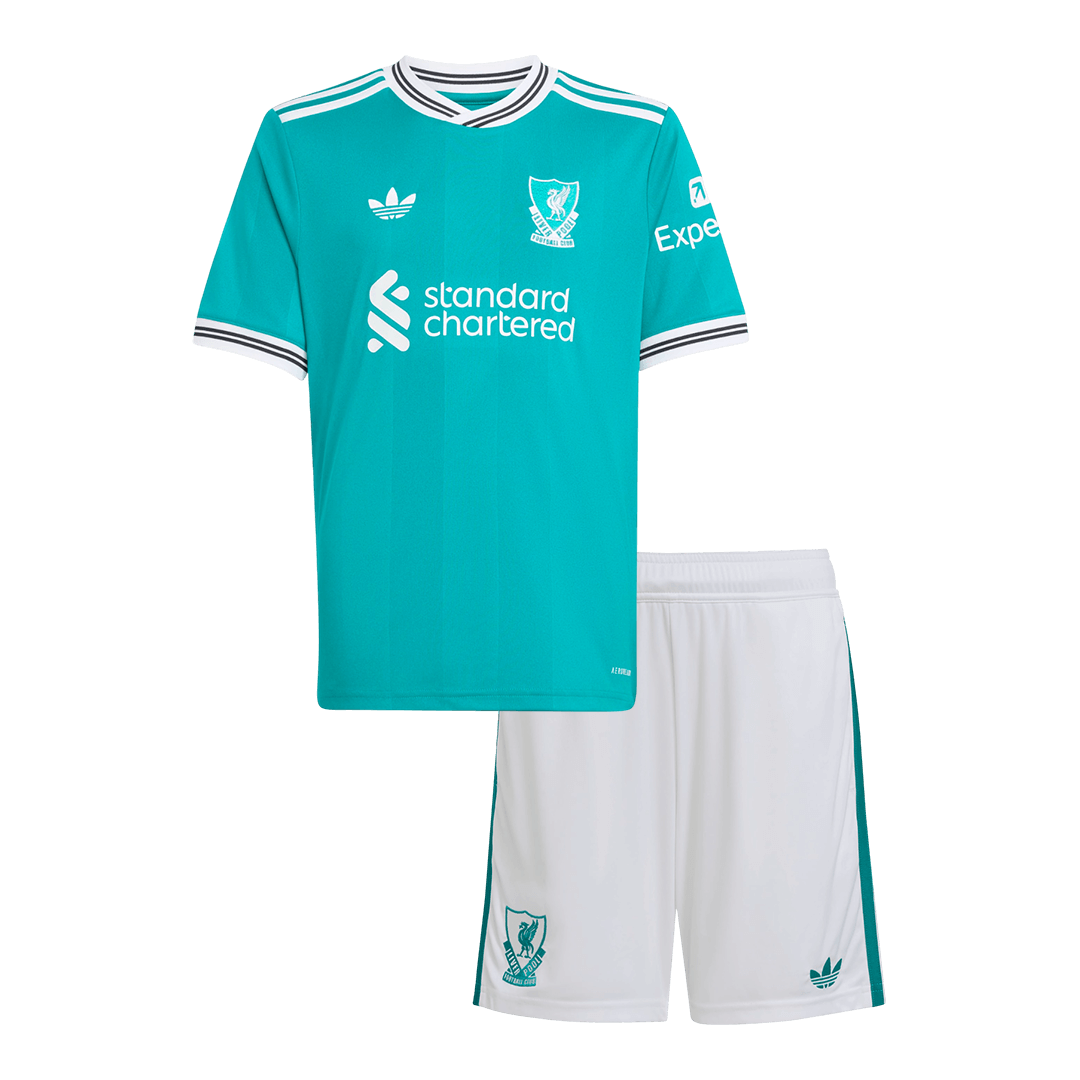 Set Tricouri Fotbal Liverpool Treilea 2025/26 Pentru Copii