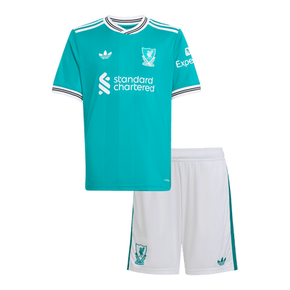 Set Tricouri Fotbal Liverpool Treilea 2025/26 Pentru Copii
