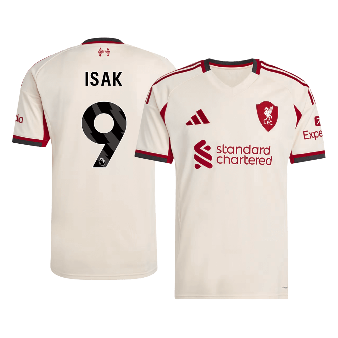 Tricouri Fotbal Liverpool ISAK #9 Deplasare 2025/26