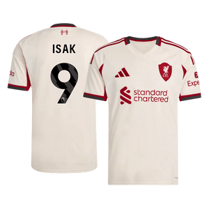 Tricouri Fotbal Liverpool ISAK #9 Deplasare 2025/26