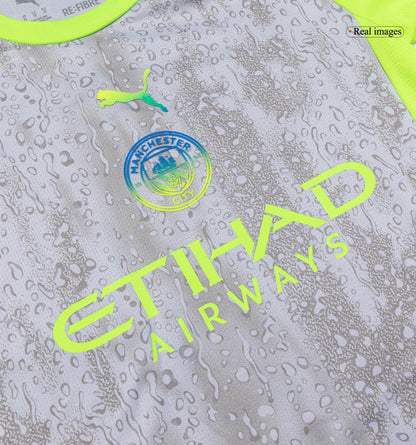 Set Tricouri Fotbal Manchester City Treilea 2025/26 Pentru Copii