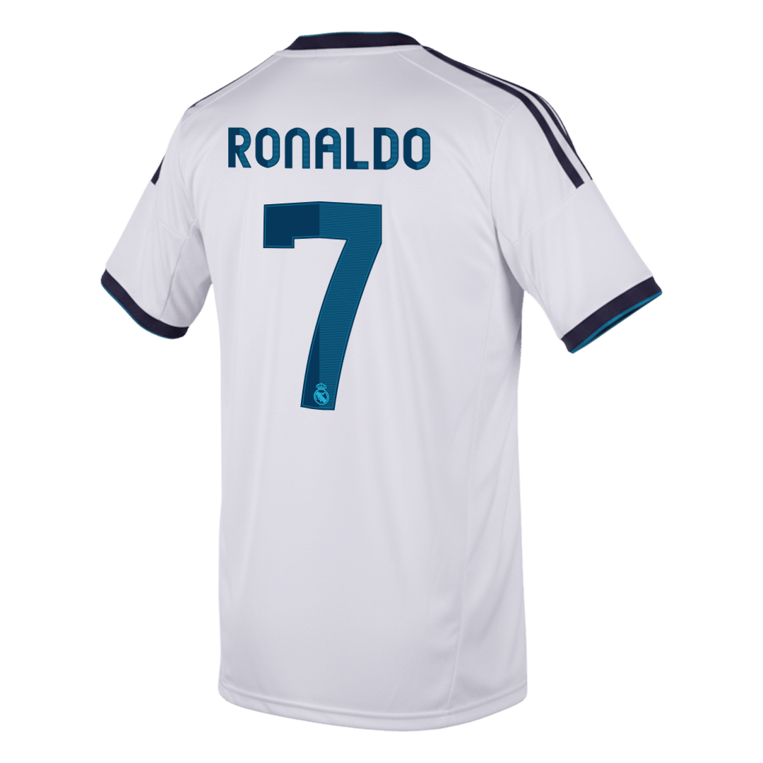 Tricouri Fotbal Vintage Real Madrid RONALDO #7 Acasă 2012/13