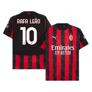 Tricouri Fotbal AC Milan RAFA LEÃO #10 Acasă 2025/26 - Premium