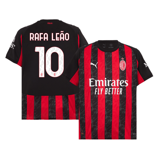 Tricouri Fotbal AC Milan RAFA LEÃO #10 Acasă 2025/26 - Premium