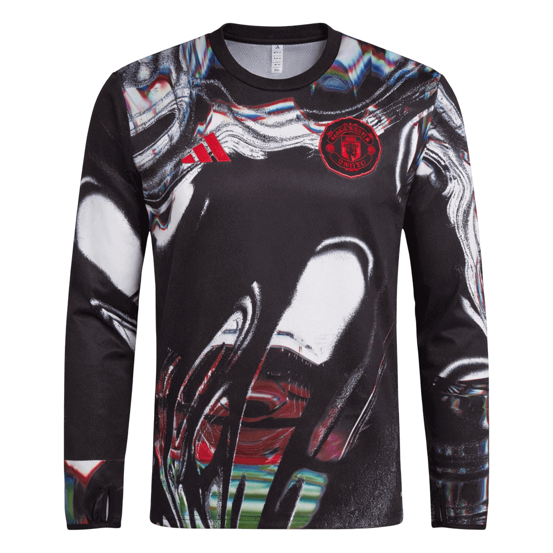 Tricouri Fotbal Manchester United Pre-Match 2025/26 Mânecă Lungă