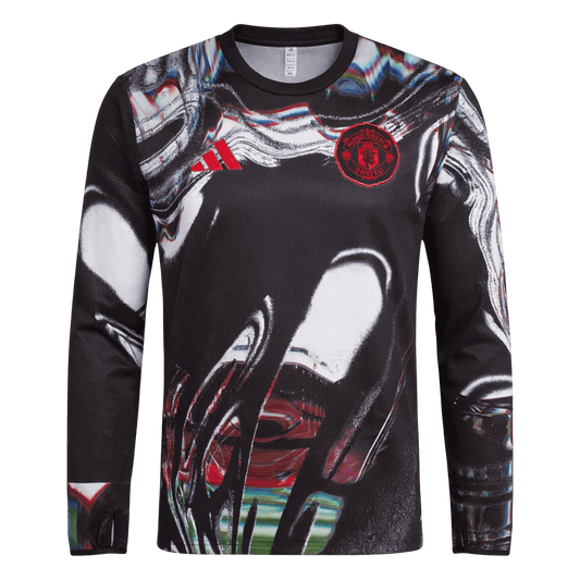 Tricouri Fotbal Manchester United Pre-Match 2025/26 Mânecă Lungă