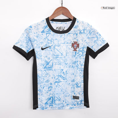Set Tricouri Fotbal Portugalia Deplasare 2024 Pentru Copii