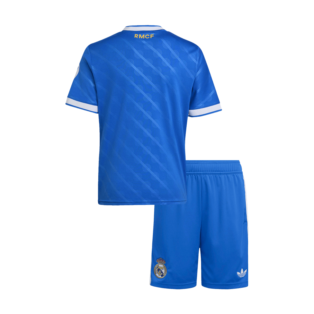 Set Tricouri Fotbal Real Madrid Treilea 2025/26 Pentru Copii