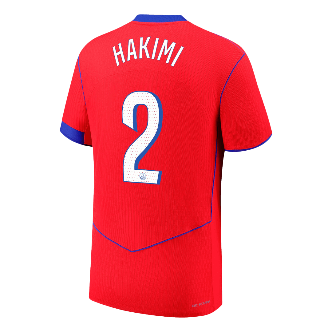 Tricouri Fotbal PSG HAKIMI #2 Treilea 2025/26 Authentic