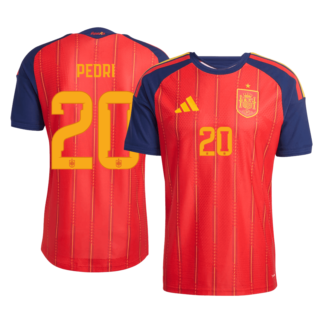 Tricouri Fotbal Spania PEDRI #20 Acasă Cupa Mondială 2026 Authentic