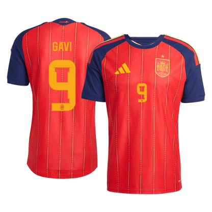 Tricouri Fotbal Spania GAVI	 #9 Acasă Cupa Mondială 2026 Authentic