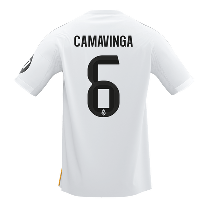 Tricouri Fotbal Real Madrid CAMAVINGA #6 Acasă 2025/26 - Premium