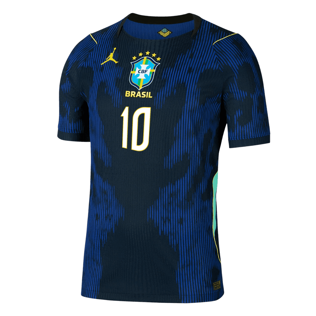 Tricouri Fotbal Brazilia NEYMAR JR. #10 Deplasare Cupa Mondială 2026 Authentic
