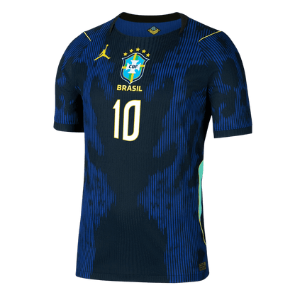 Tricouri Fotbal Brazilia NEYMAR JR. #10 Deplasare Cupa Mondială 2026 Authentic