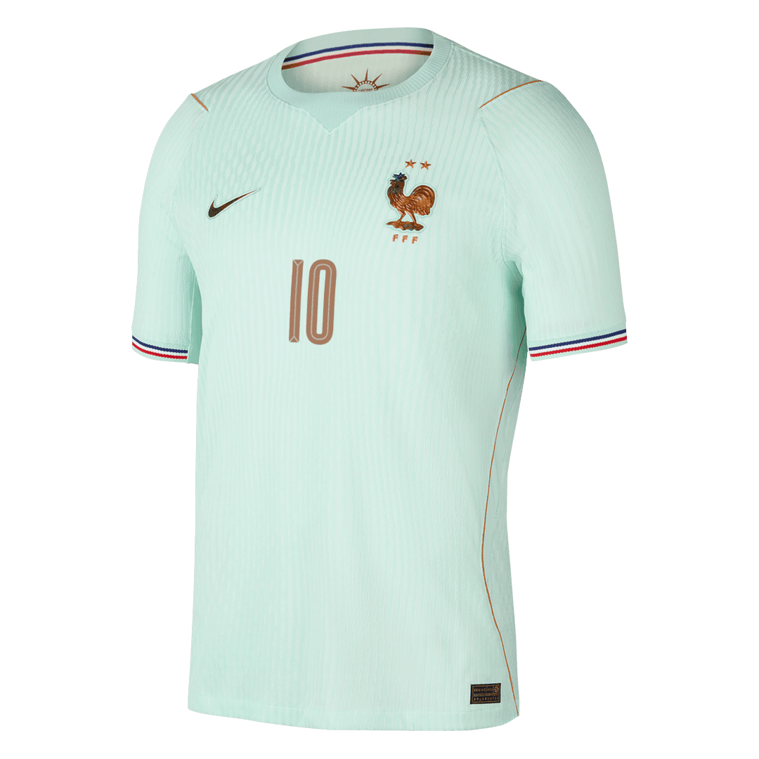 Tricouri Fotbal Franța MBAPPE #10 Deplasare Cupa Mondială 2026 Authentic
