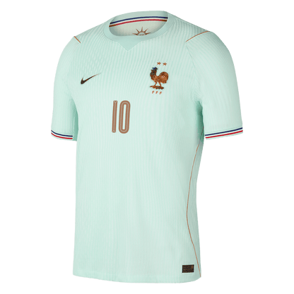 Tricouri Fotbal Franța MBAPPE #10 Deplasare Cupa Mondială 2026 Authentic