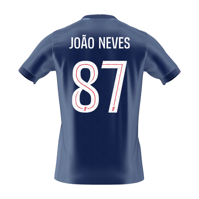Tricouri Fotbal PSG JOÃO NEVES #87 Acasă 2025/26 - Premium