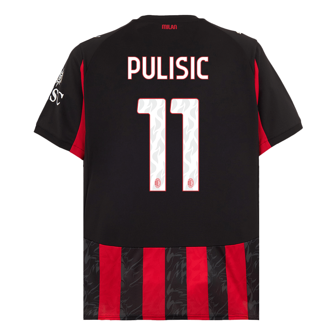 Tricouri Fotbal AC Milan PULISIC #11 Acasă 2025/26 - Premium