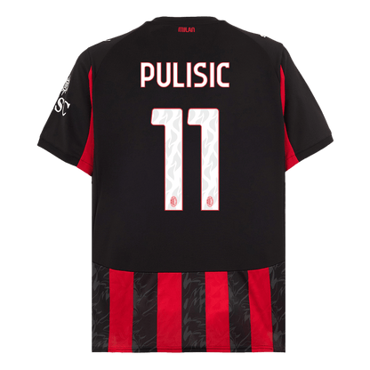Tricouri Fotbal AC Milan PULISIC #11 Acasă 2025/26 - Premium