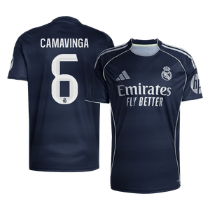 Tricouri Fotbal Real Madrid CAMAVINGA #6 Deplasare 2025/26 - Premium