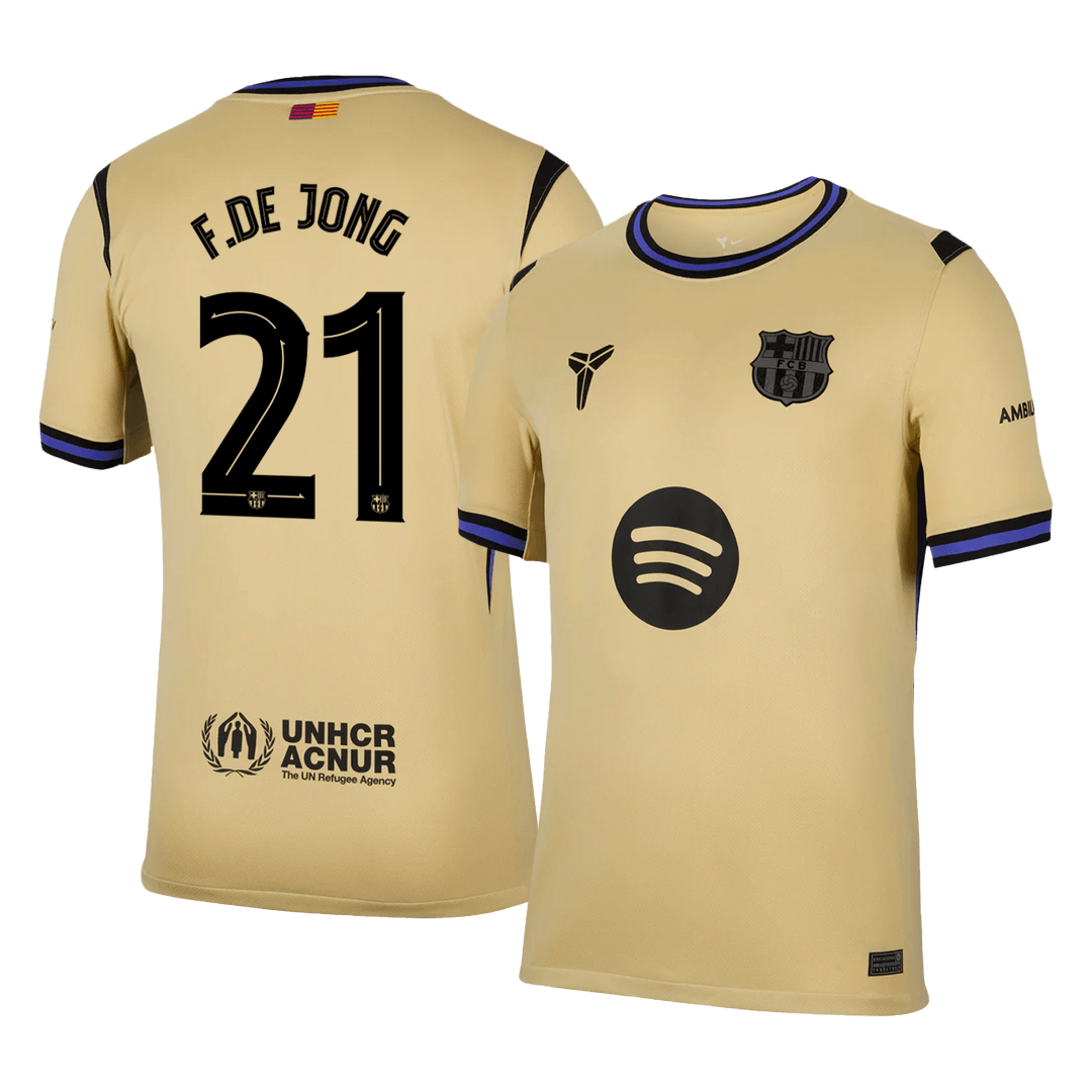Tricouri Fotbal Barcelona F.DE JONG #21 Deplasare 2025/26 - UCL