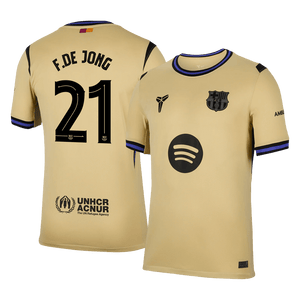 Tricouri Fotbal Barcelona F.DE JONG #21 Deplasare 2025/26 - UCL