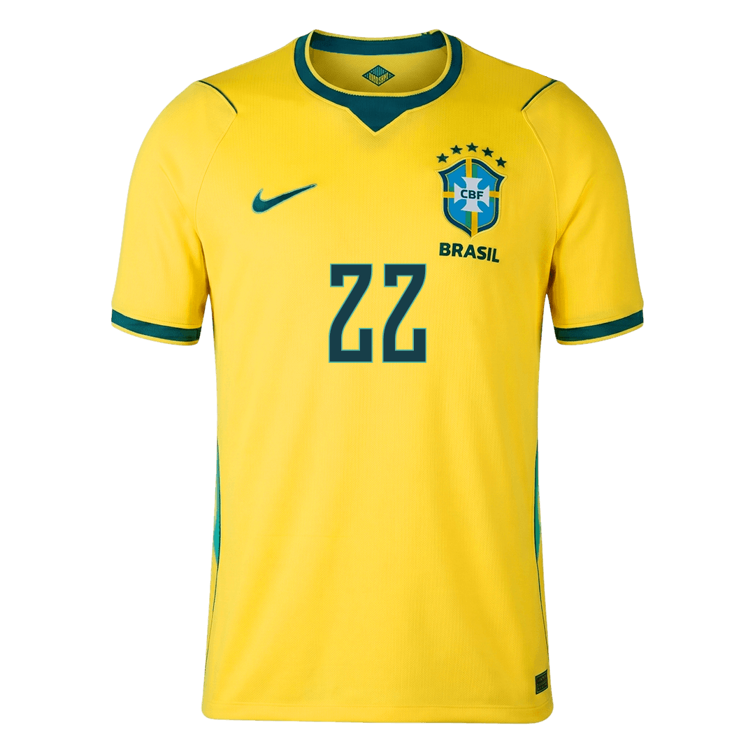 Tricouri Fotbal Brazilia JOÃO PEDRO #22 Acasă Cupa Mondială 2026