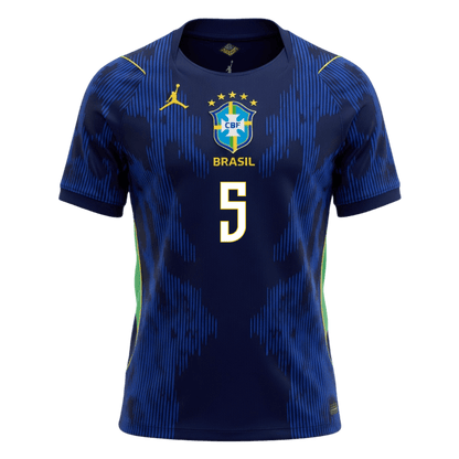 Tricouri Fotbal Brazilia CASEMIRO #5 Deplasare Cupa Mondială 2026