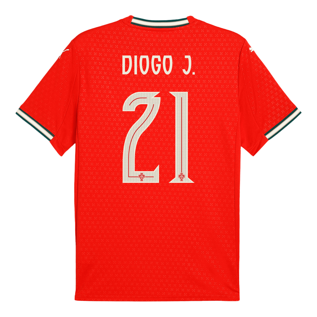 Tricouri Fotbal Portugalia DIOGO J. #21 Acasă 2025