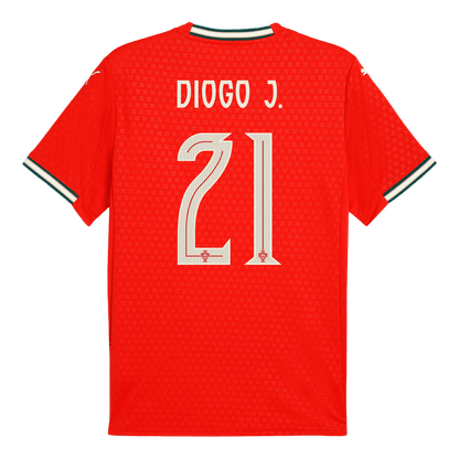 Tricouri Fotbal Portugalia DIOGO J. #21 Acasă 2025