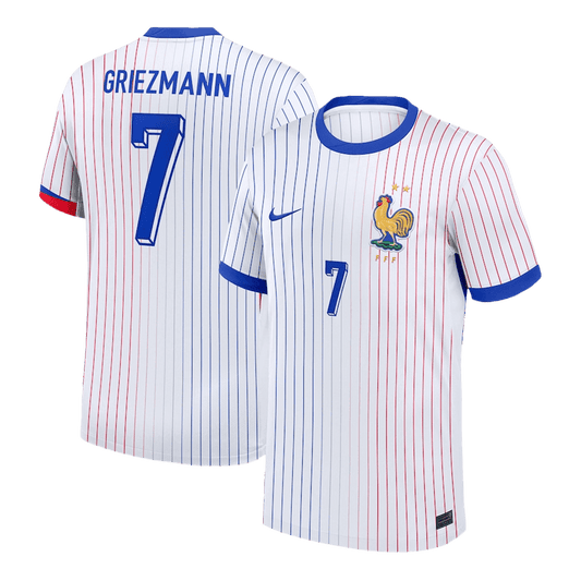 Tricouri Fotbal Franța GRIEZMANN #7 Deplasare 2024 (mărime mare)