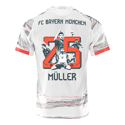 Tricouri Fotbal Bayern Munchen MÜLLER Special #25 Deplasare 2025/26 Authentic