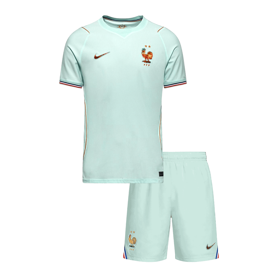 Set Tricouri Fotbal Franța Deplasare Cupa Mondială 2026 Pentru Copii