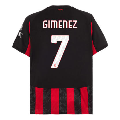 Tricouri Fotbal AC Milan GIMENEZ #7 Acasă 2025/26 - Premium