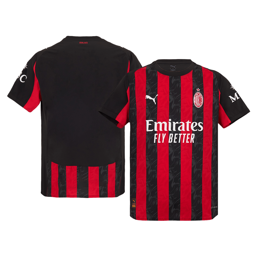 Tricouri Fotbal AC Milan Acasă 2025/26 Authentic