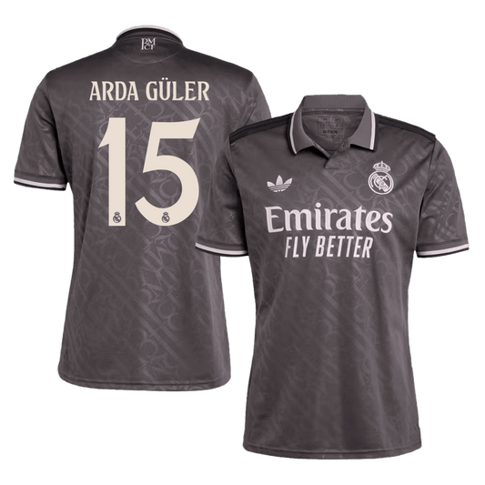Tricouri Fotbal Real Madrid ARDA GÜLER #15 Treilea 2024/25 - Super (mărime mare)
