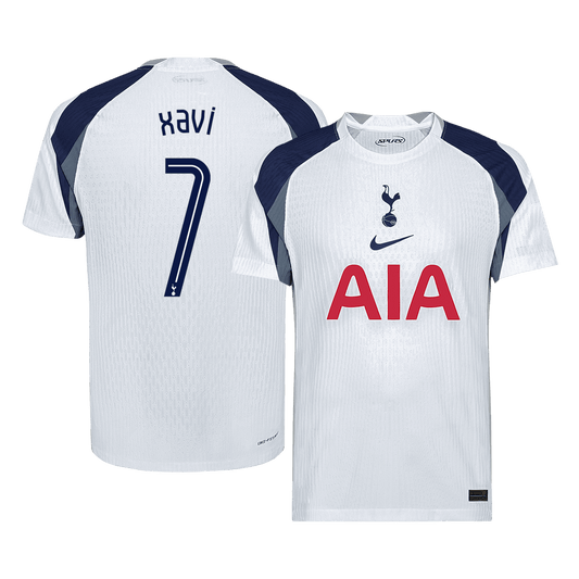 Tricouri Fotbal Tottenham Hotspur XAVI #7 Acasă 2025/26 Authentic - UCL