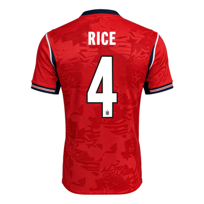 Tricouri Fotbal Anglia RICE #4 Deplasare Cupa Mondială 2026 Authentic