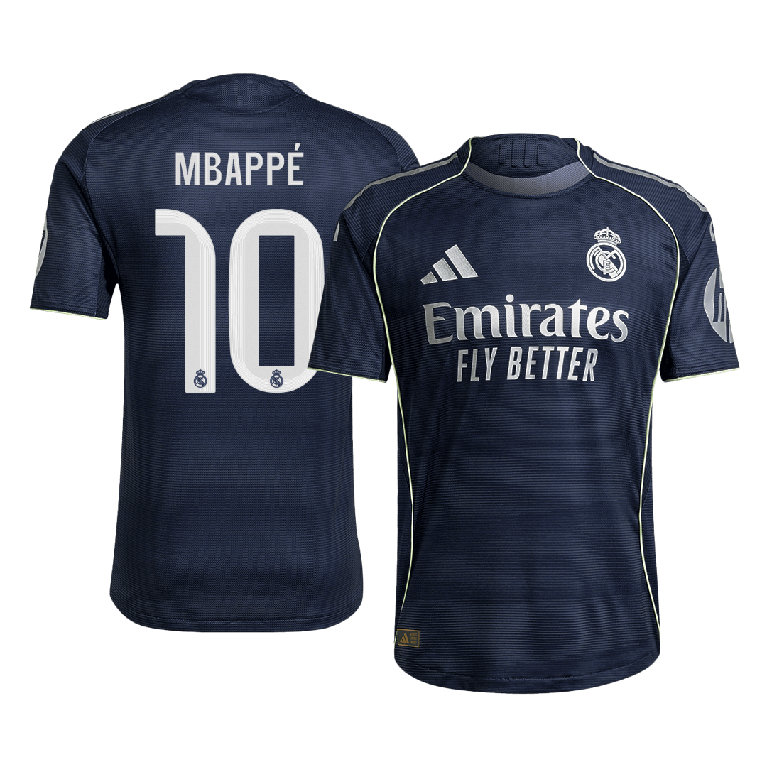 Tricouri Fotbal Real Madrid MBAPPÉ #10 Deplasare 2025/26 Authentic