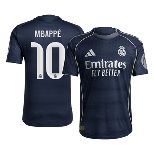 Tricouri Fotbal Real Madrid MBAPPÉ #10 Deplasare 2025/26 Authentic - Premium