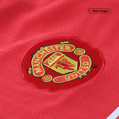 Tricouri Fotbal Vintage Manchester United SCHOLES #18 Acasă 2007/08