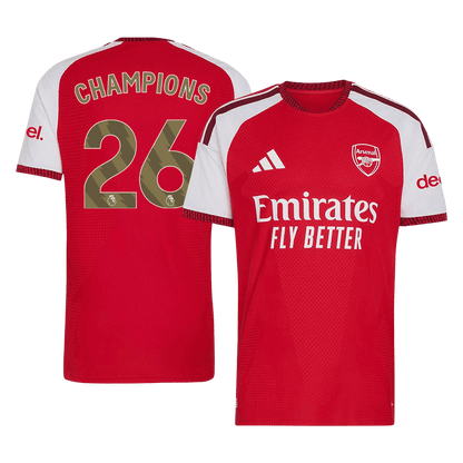 Tricouri Fotbal Arsenal CHAMPIONS #26 Acasă 2026/27 Authentic - CHAMPIONS