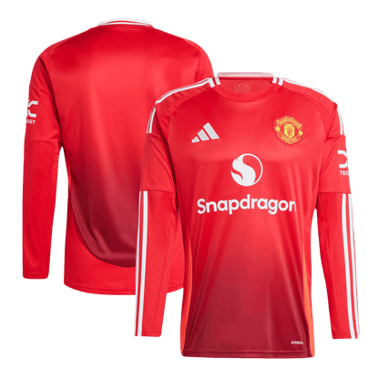 Tricouri Fotbal Manchester United Acasă 2024/25 Mânecă Lungă (mărime mare)